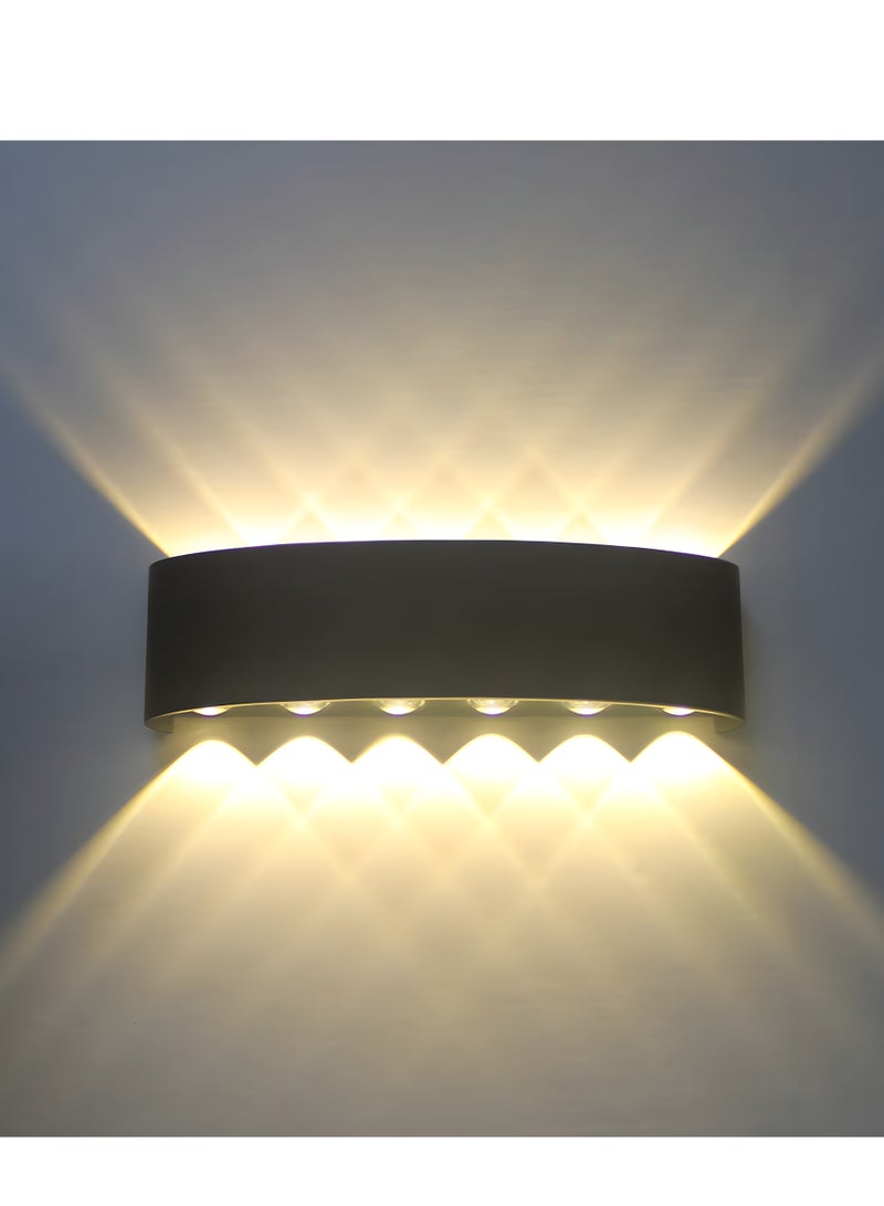 Next Life 12 Led Up and Down Outdoor Sconce Wall Light for Bedroom Hallway and Garden - Image 1