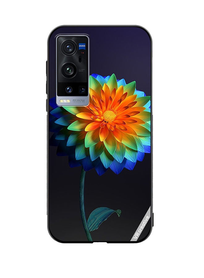 VR CREATIVE Protective Case Cover For Vivo X60 Pro Plus Flower Design Multicolour - Image 1