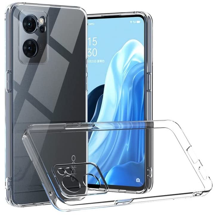 Nishtech غطاء خلفي شفاف هجين ناعم رفيع مضاد للغبار لجهاز أوبو رينو 7، أوبو رينو 7 5G مع حماية الكاميرا - Image 1