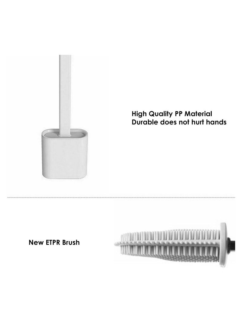 AIWANTO Silicone Toilet Brush with Holder  - Image 4