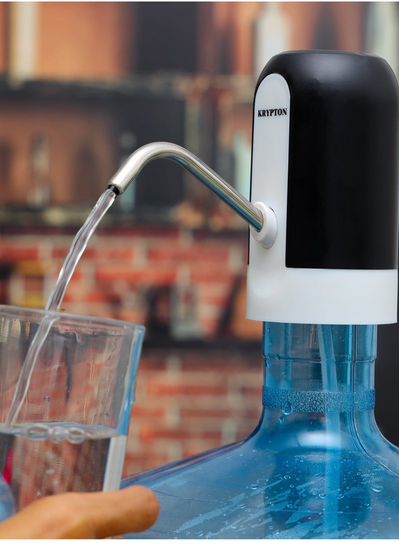 KRYPTON Krypton Rechargeable Water Pump For Water Gallon, Portable And Light-Weight  | USB Charging, Can Be Used At Home And Office  - Image 4