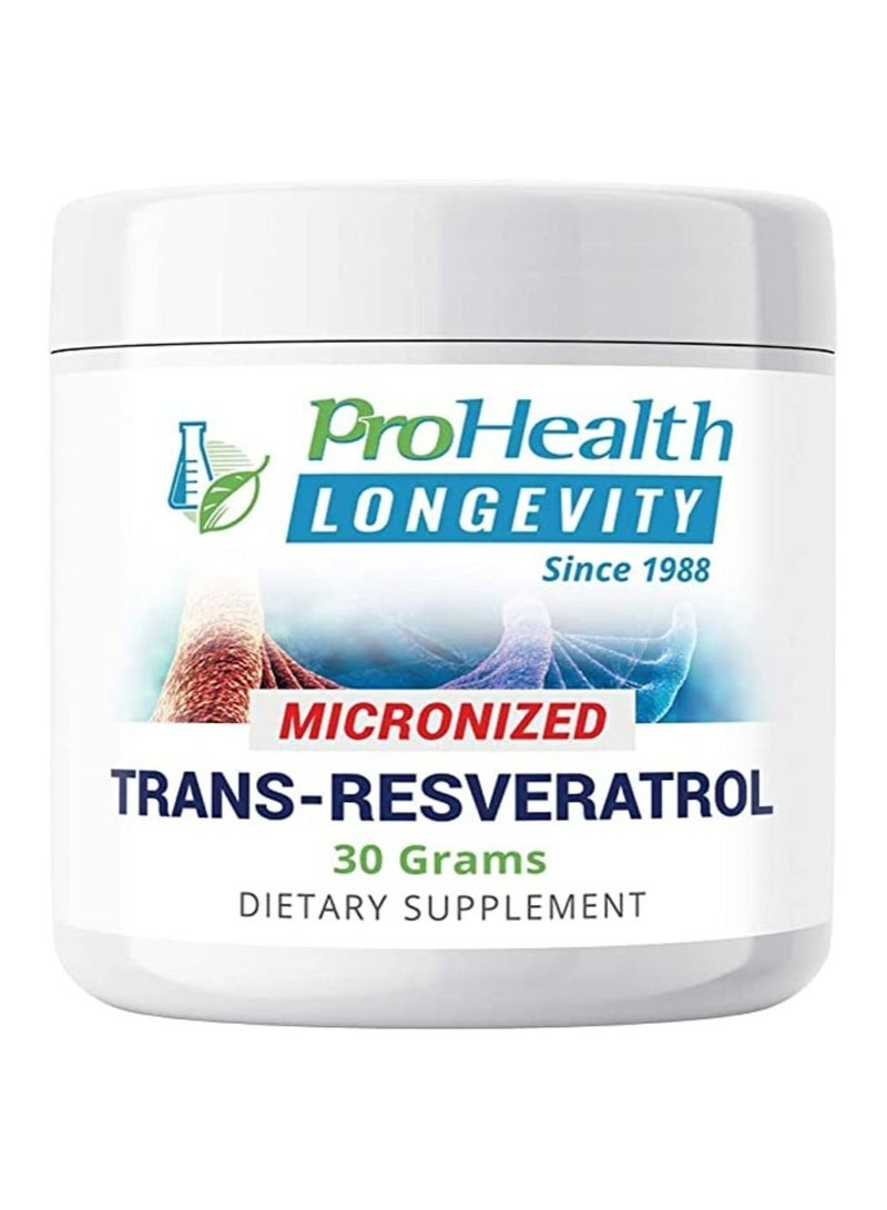 Prohealth Micronized Trans-Resveratrol Powder, 30 Grams - Image 1