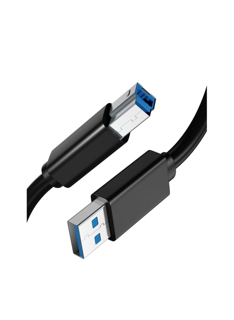 FUJISHKA USB 3.0 Type A to Type B Printer Cable – High-Speed FAST USB 3.0 Lead – Black – 1.5m - Image 2