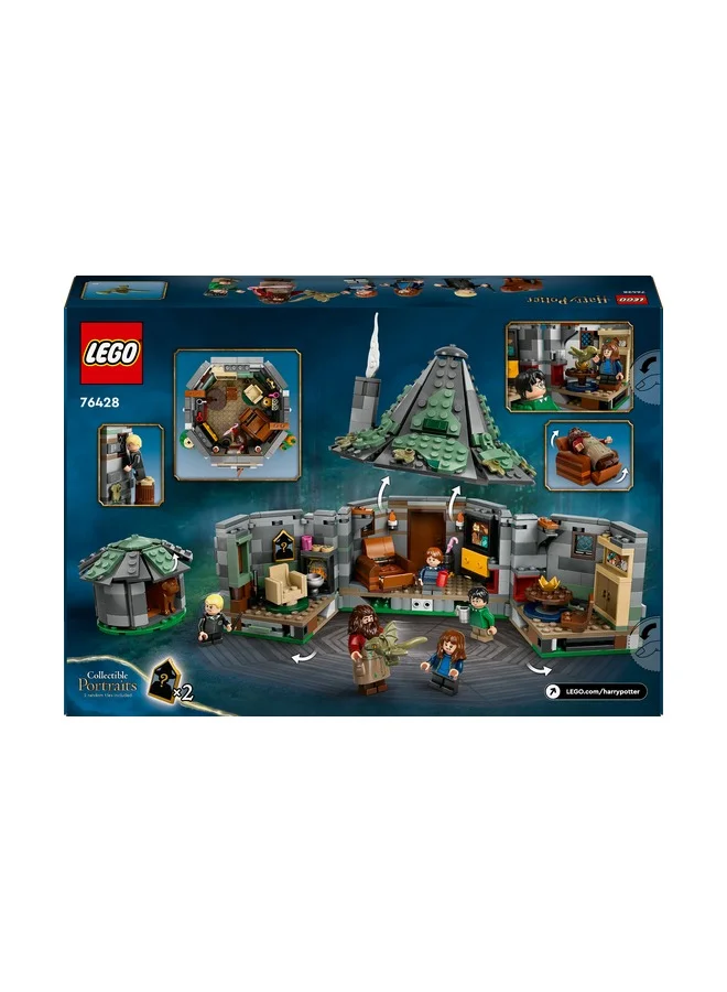 ليغو 76428 Harry Potter Hagrid’s Hut: An Unexpected Visit, Kids’ Buildable House, 7 Characters, Building Toy for Magical Role-Play Adventures, Gift Idea for Girls, Boys and Any Fan Aged 8 Plus