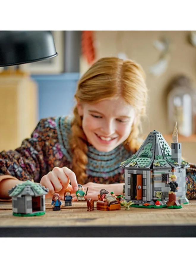 ليغو 76428 Harry Potter Hagrid’s Hut: An Unexpected Visit, Kids’ Buildable House, 7 Characters, Building Toy for Magical Role-Play Adventures, Gift Idea for Girls, Boys and Any Fan Aged 8 Plus