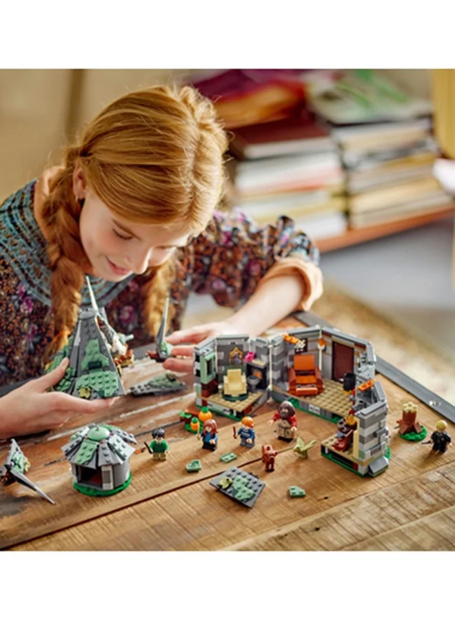ليغو 76428 Harry Potter Hagrid’s Hut: An Unexpected Visit, Kids’ Buildable House, 7 Characters, Building Toy for Magical Role-Play Adventures, Gift Idea for Girls, Boys and Any Fan Aged 8 Plus
