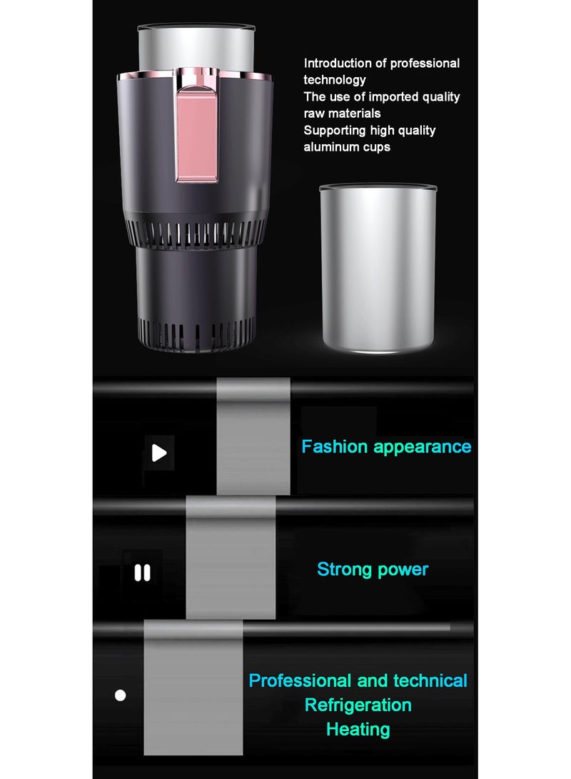 Upgrade Design LED Touch Screen 12V car office cup Car Heating Cooling Cup Warmer Cooler Smart Car Cup Mug Holder - Image 5