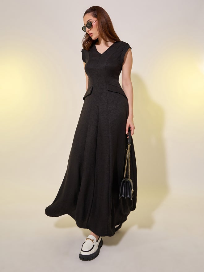 تايك تو فستان ماكسي بصديري ضيق - Image 1