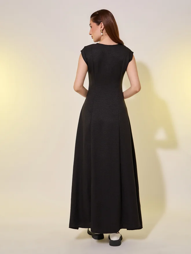 Take Two Fitted Bodice Maxi Dress
