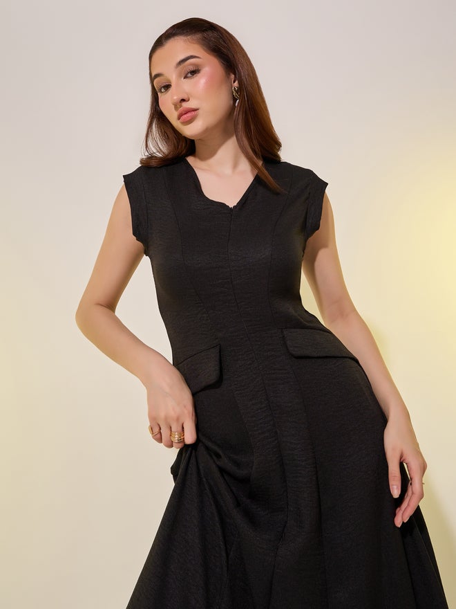 تايك تو فستان ماكسي بصديري ضيق - Image 3