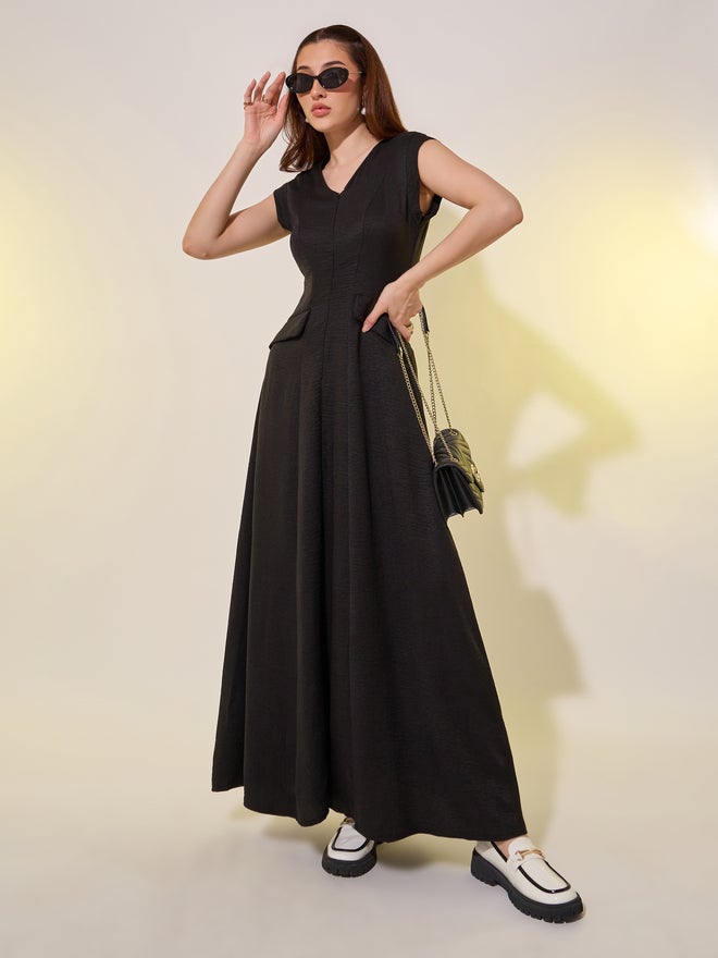 تايك تو فستان ماكسي بصديري ضيق - Image 2