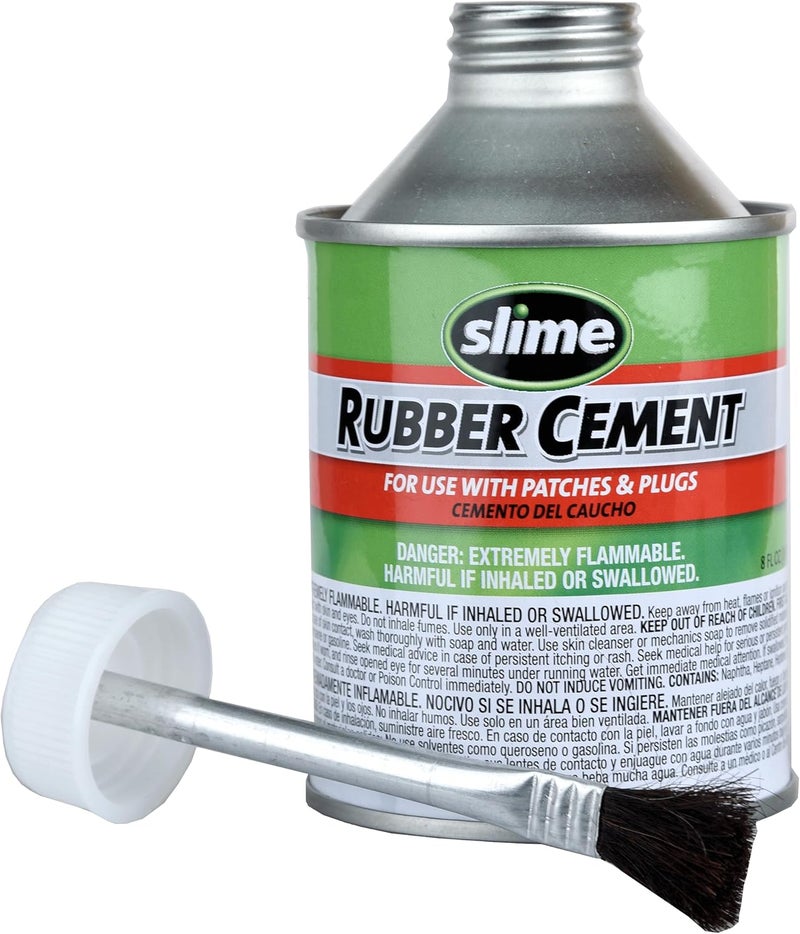 Slime 1050 أسمنت مطاطي، إصلاح الإطارات، يستخدم مع السدادات أو الرقع، علبة 8 أونصات - Image 2