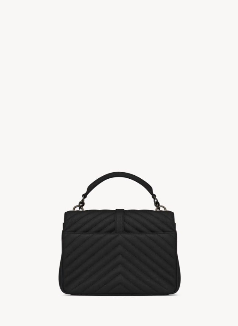 حقيبة كتف سلسلة فاخرة بتصميم كلاسيكي من YSL - حقيبة يد أنيقة بغطاء مع لمسة جلدية فاخرة - Image 4