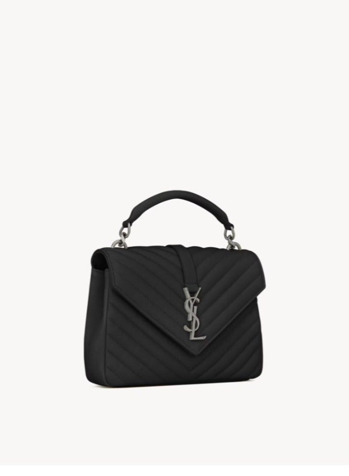 حقيبة كتف سلسلة فاخرة بتصميم كلاسيكي من YSL - حقيبة يد أنيقة بغطاء مع لمسة جلدية فاخرة - Image 2