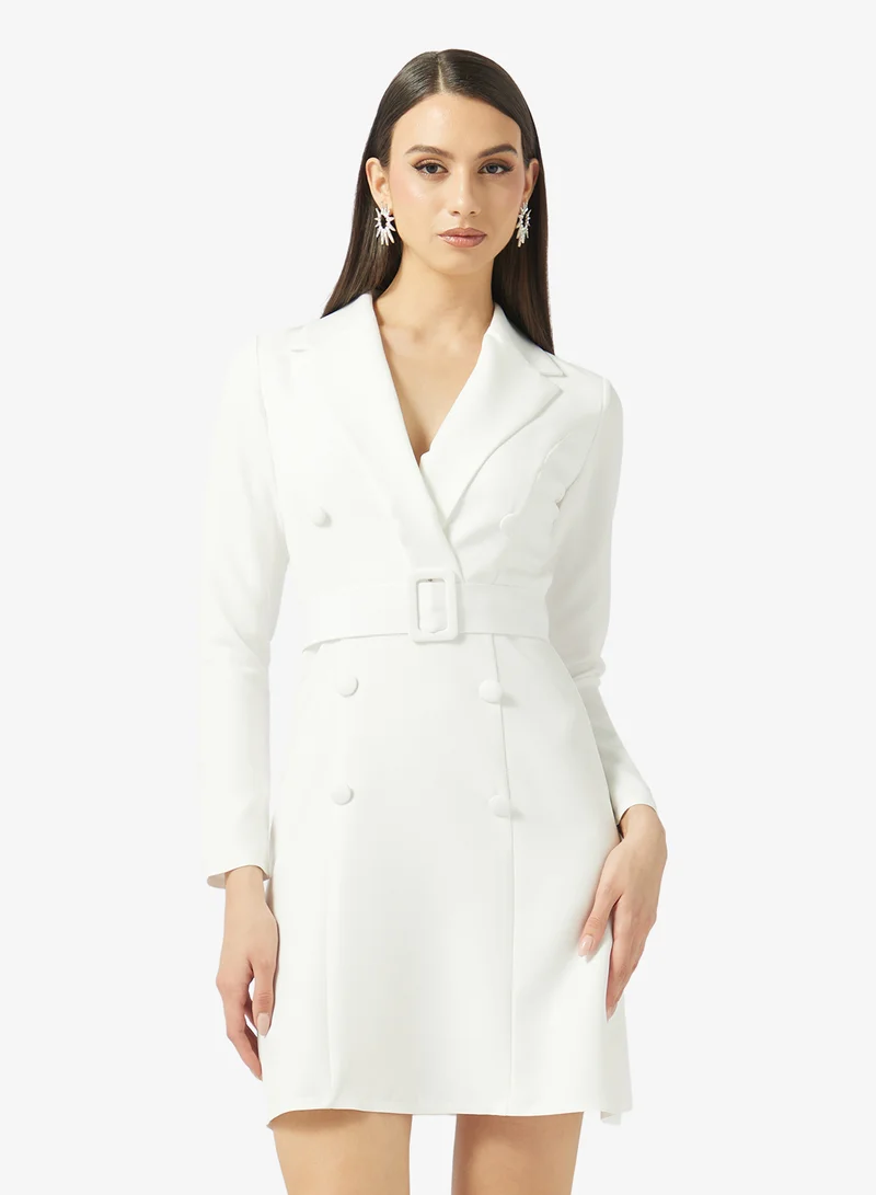 رينيه Pocket detailed blazer style dress