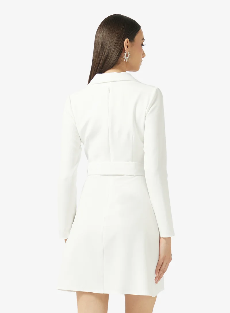 رينيه Pocket detailed blazer style dress