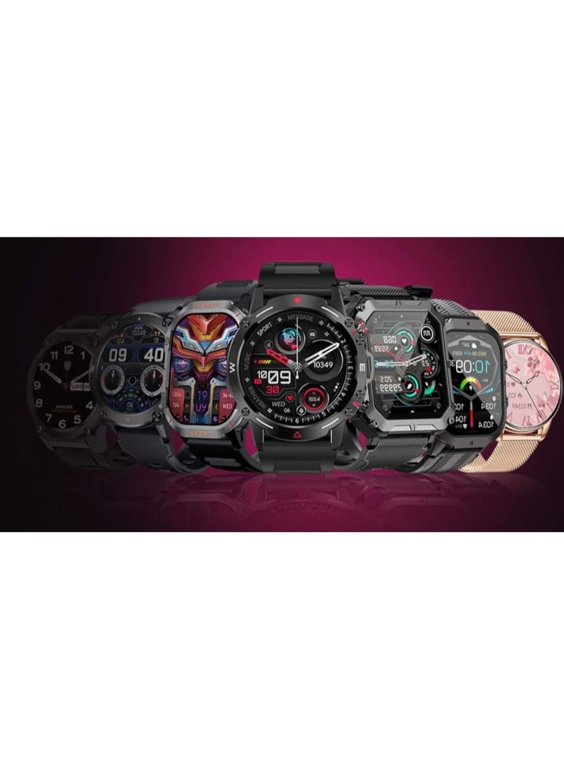 Ultra Android Smart Watch 4G 5G OS Interface,Pre Installed Apps,AMOLED Display Sports and Fitness Tracker,Cellular,Wi-Fi,Tiktok Instagram on The Watch, Sim card 64Gb (Black) - Image 2