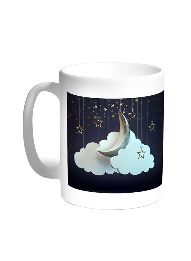 RYN Crescent Of Ramadan Printed Coffee Mug White 11ounce