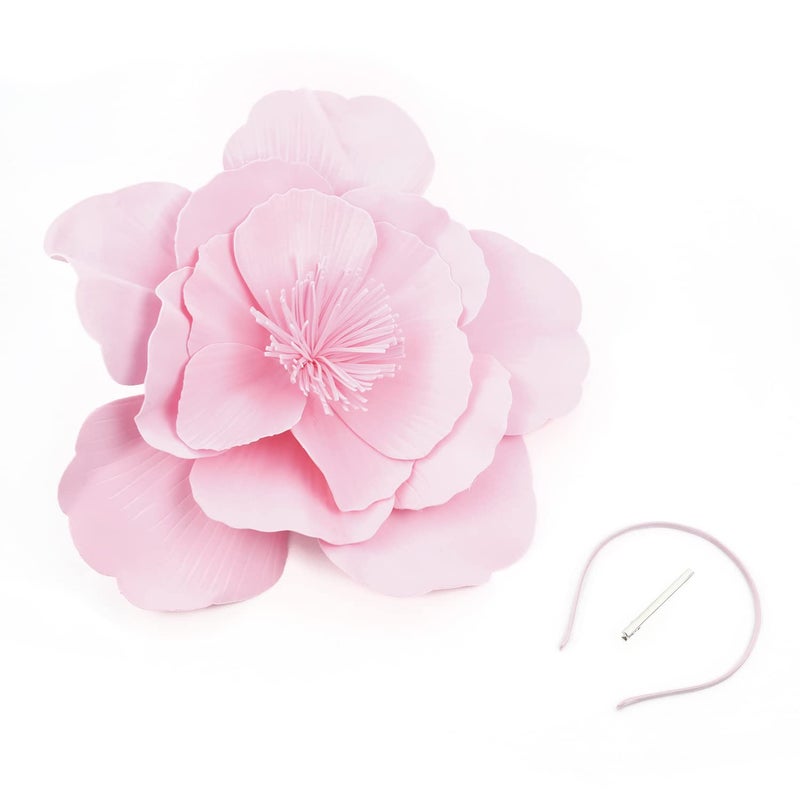 Gionforsy Flower Fascinators Hat Tea Party Hats for Women Cocktail Headband Hat for Wedding Pink - Image 5