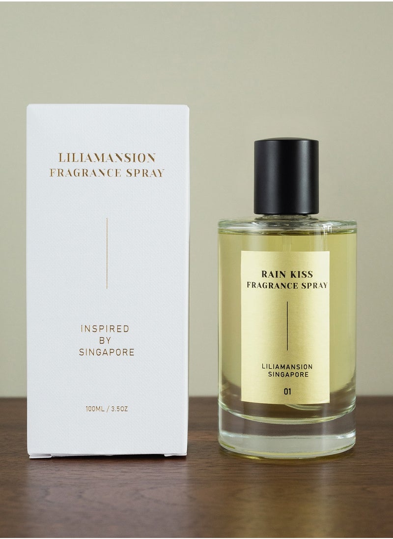 LiLiaMansion - LiLiaMansion Rain Kiss Air Spray - 100ml - Luxury Home Fragrance Mist - Fresh Bergamot & Tea Scent - Image 1
