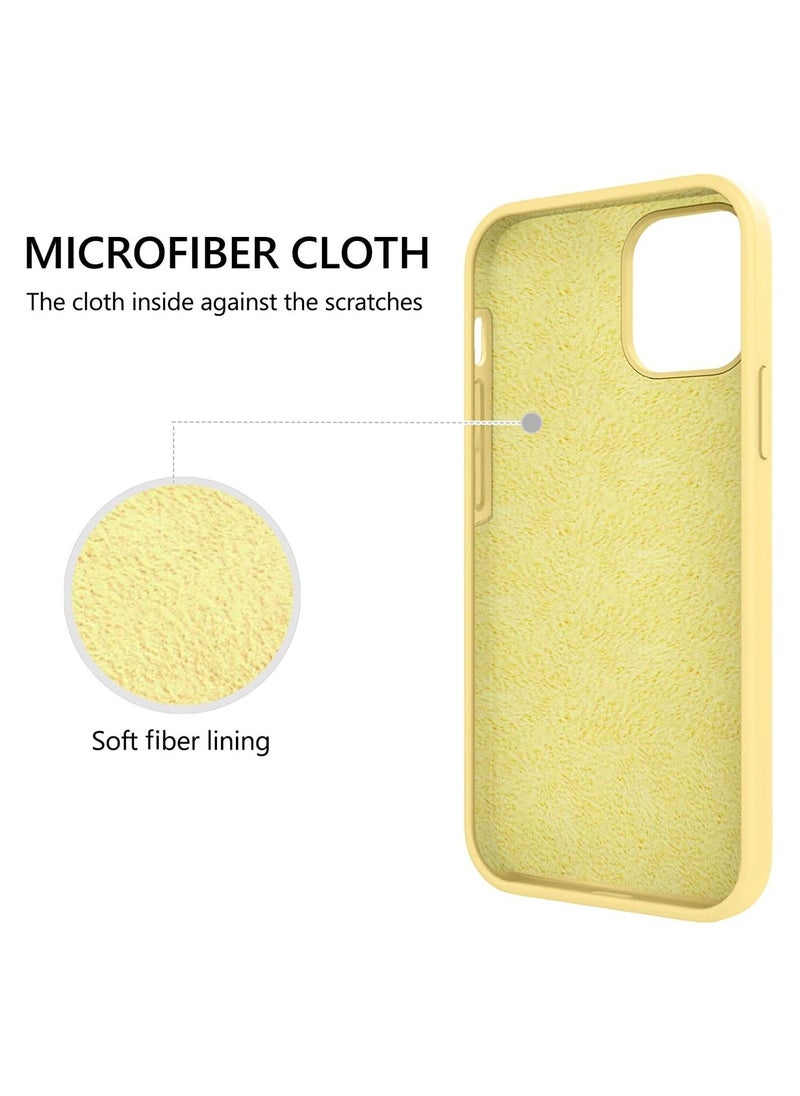 Case for iPhone 14 Pro Max 6.7 Inch Liquid Silicone Soft Gel Rubber Slim Thin Microfiber Lining Cushion Texture Cover Shockproof Protective Phone Case