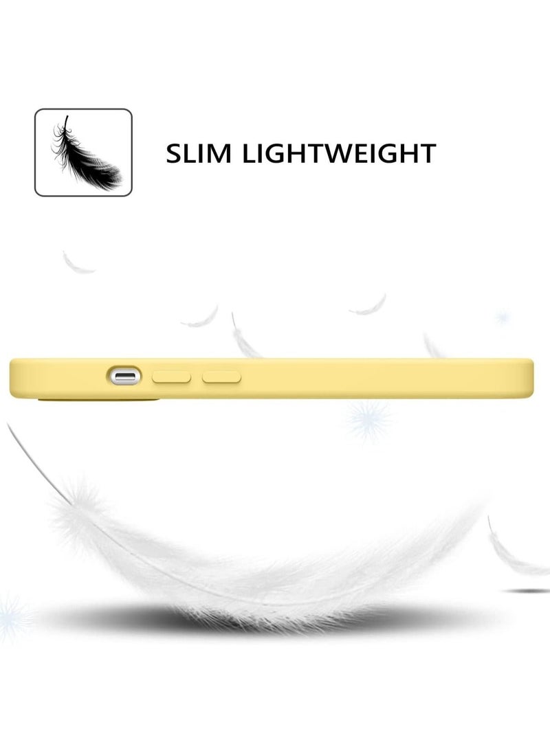 Case for iPhone 14 Pro Max 6.7 Inch Liquid Silicone Soft Gel Rubber Slim Thin Microfiber Lining Cushion Texture Cover Shockproof Protective Phone Case