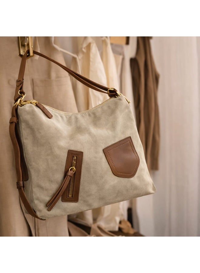 SUNSTAR Spacious Canvas Shoulder Bag - Image 2
