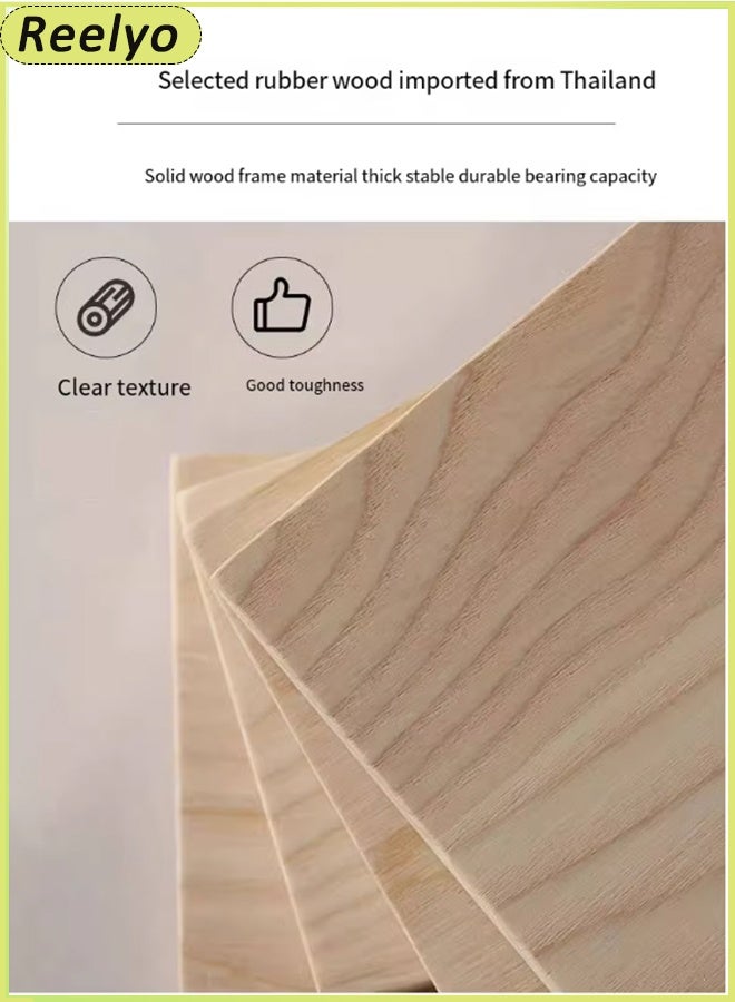 ريليو مكتب كمبيوتر مكتبي من الخشب الصلب بتصميم مريح مع درج ورف تخزين وحامل أقلام وفتحة سلكية للمنزل وغرفة النوم والطالب (1.2 متر) - Image 3