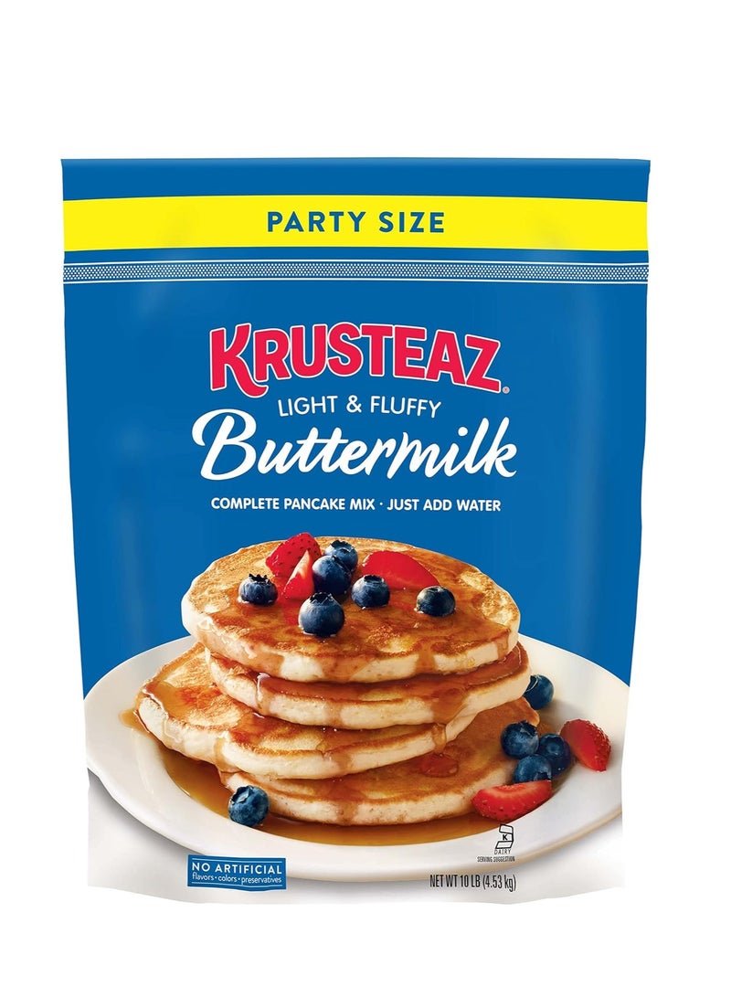 Krusteaz Light & Fluffy Complete Pancake Mix Ready Flour 4.53kg - Image 1