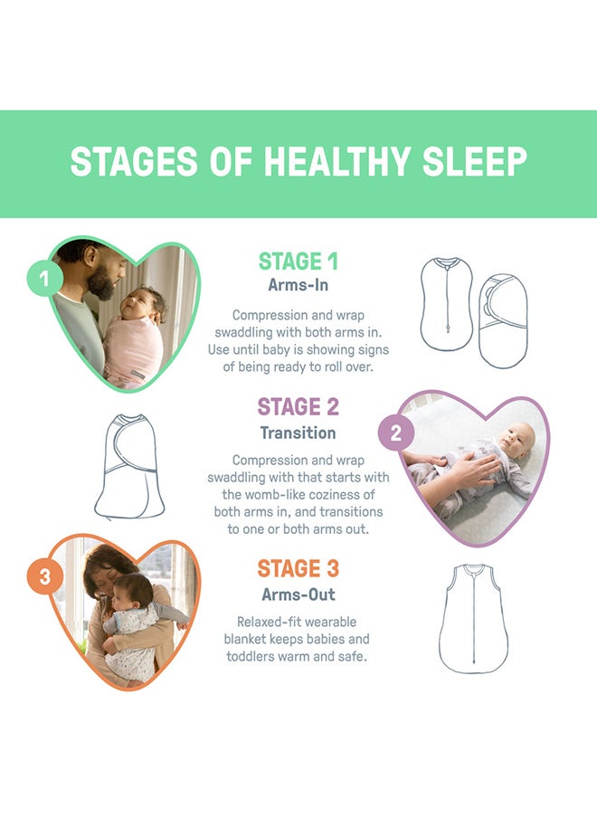 SwaddleMe - Summer Infant by Ingenuity All Season Swaddle - Stardust, 0 - 3 Months - Image 1