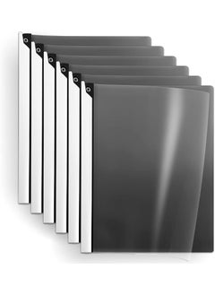 erorex 6 Pack Clear Front Report Covers With Swing Clip Plastic File Folder With Black Back Covers 40 Sheet Capacity 8.9 In X 11.9 In For Letter Size And A4 Size Heavy Duty Office Supplies  - Image 5