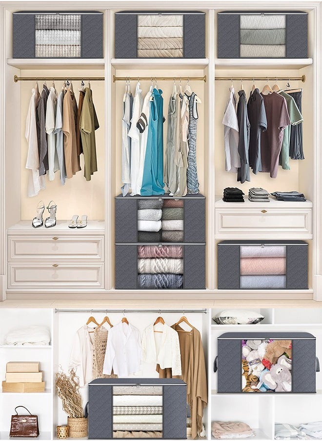 ULHYC - 6 Piece Storage Containers for Bedroom, Closet and Blankets Organization - Image 1