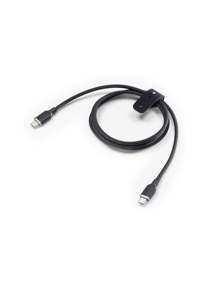 كابل شحن Mophie USB-C إلى USB-C (60 واط) - 2 متر (أسود) - Image 1