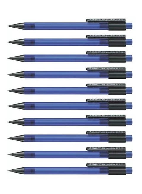 Graphite Mechanical Pencil Set Of 10 Blue