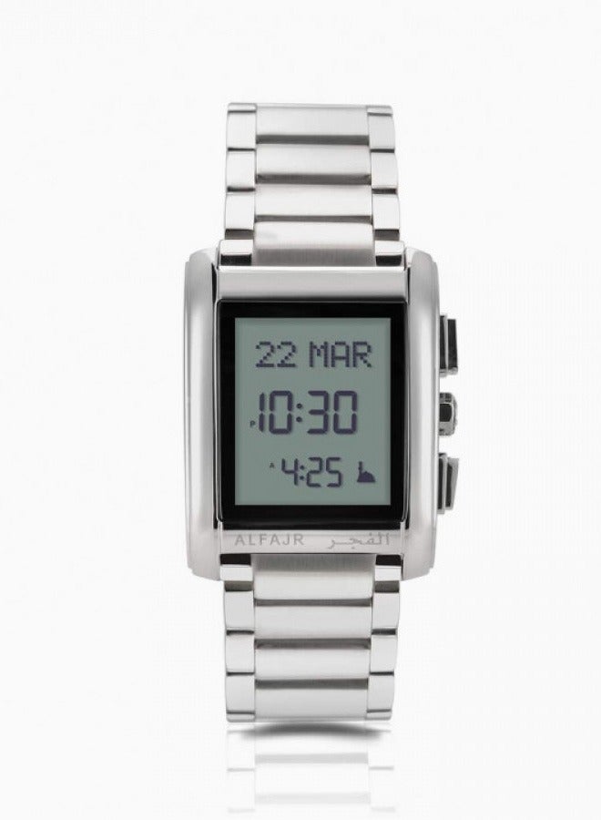الفجر ساعة الفجر  ديلوكس فضي يد رقمية مقاومة للماء طراز  WS-06S للرجال - Image 2