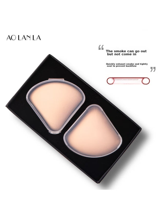 Aolanla Cotton Candy Air Cushion Powder Puff, Triangular Sponge Puff, Dual-use For Dry And Wet Foundation, Portable, Individually Packaged, Base Makeup Tool - Image 1
