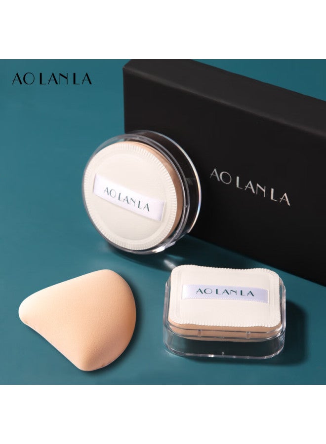Aolanla Cotton Candy Air Cushion Powder Puff, Triangular Sponge Puff, Dual-use For Dry And Wet Foundation, Portable, Individually Packaged, Base Makeup Tool - Image 2