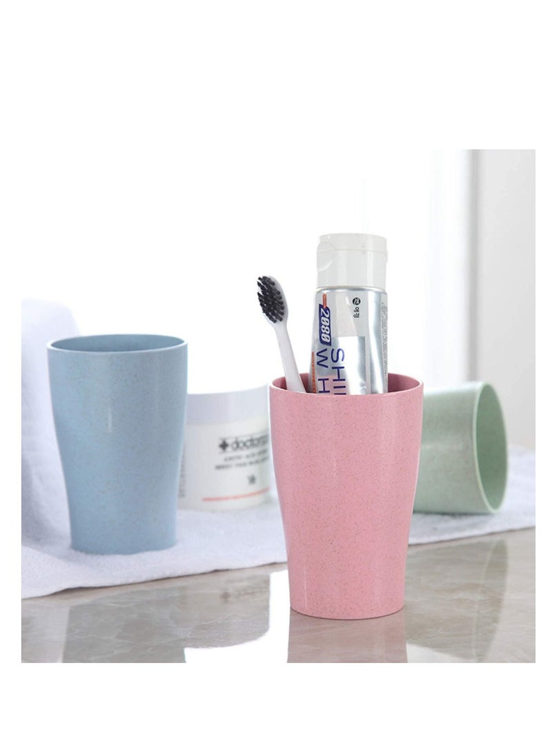 Y&D Reusable Drinking Cup Healthy Lightweight Bamboo Kids Cups Fiber Children Dishware Set Without lids Plastic Free for Everyday use  - Image 3