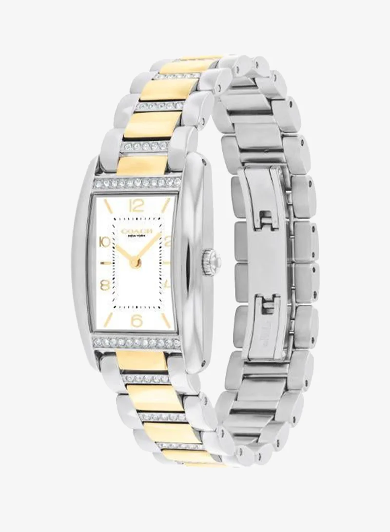 Coach  2-Hand Reese Collection Quartz Movement Watch For Women With Two-Tone Stainless Steel Bracelet - 14504318 for Women | Best Price UAE