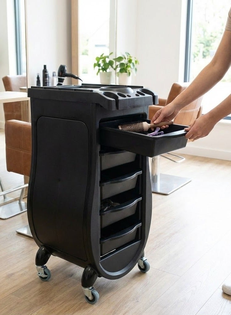 Globalstar 5-Drawer Trolley for Salons | Ultimate Storage Solution for Hairdressing & Barber Tools - Image 3