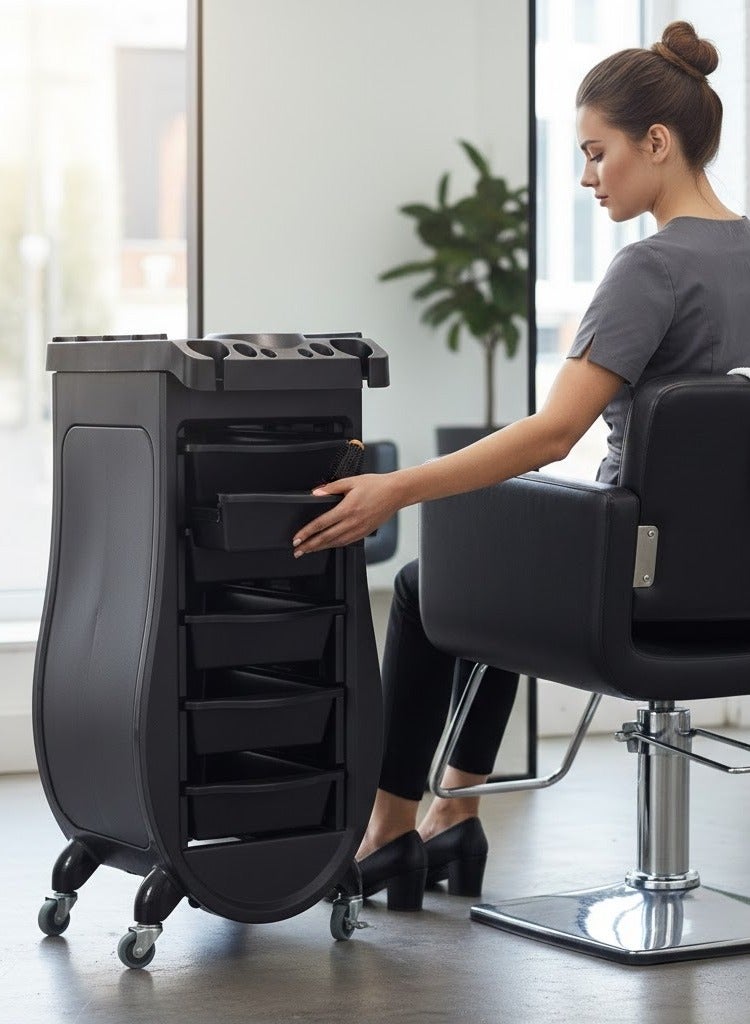 Globalstar 5-Drawer Trolley for Salons | Ultimate Storage Solution for Hairdressing & Barber Tools - Image 5