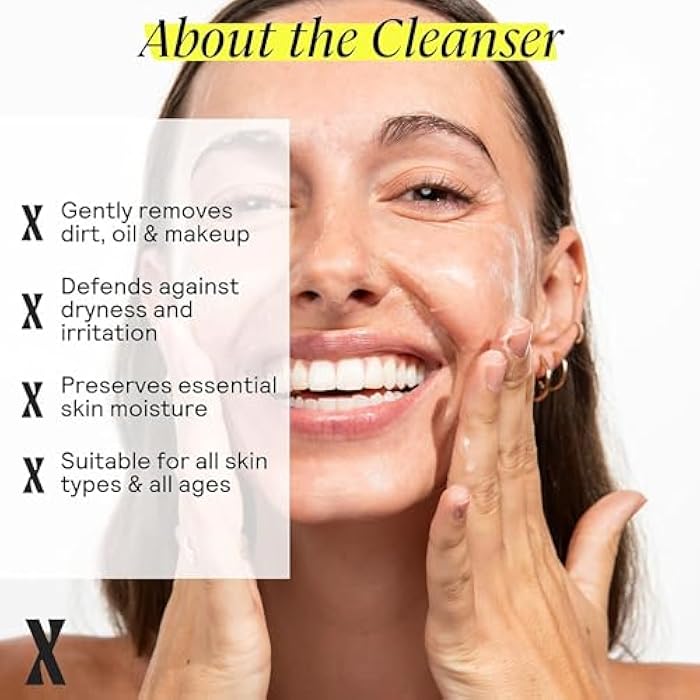 Untoxicated Face Wash - Gentle & Hydrating Face Cleanser for Sensitive Skin - Ceramides, Hyaluronic Acid & Glycerin - No Common Irritants - Non-Foaming - Soap Free - Fragrance Free - 7 Ounce - Image 5