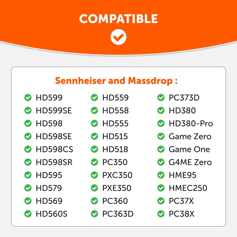 WC Freeze PC38X - Cooling Gel Earpads for Sennheiser PC38X / PC37X / HD599 / HD598/ HD560S / Game ONE & More, Made by Wicked Cushions - Elevate Comfort, Durability, & Sound | 90's Black - Image 2