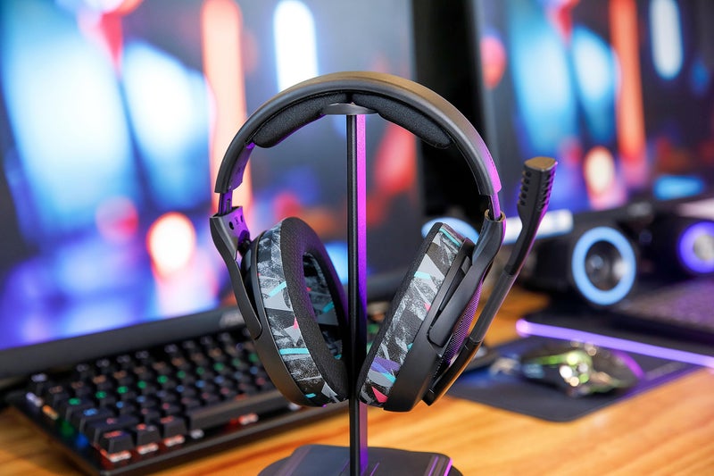 WC Freeze PC38X - Cooling Gel Earpads for Sennheiser PC38X / PC37X / HD599 / HD598/ HD560S / Game ONE & More, Made by Wicked Cushions - Elevate Comfort, Durability, & Sound | 90's Black - Image 3