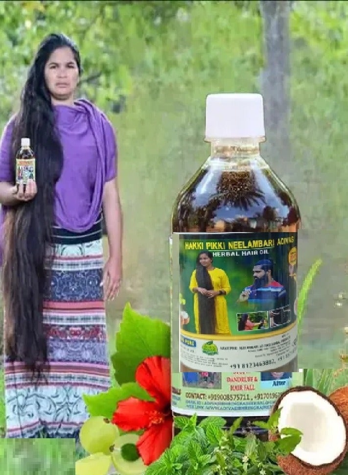 Sri Shivashakthi Hair Oil Original India 108 Natural Herbs - 500ml - Image 3