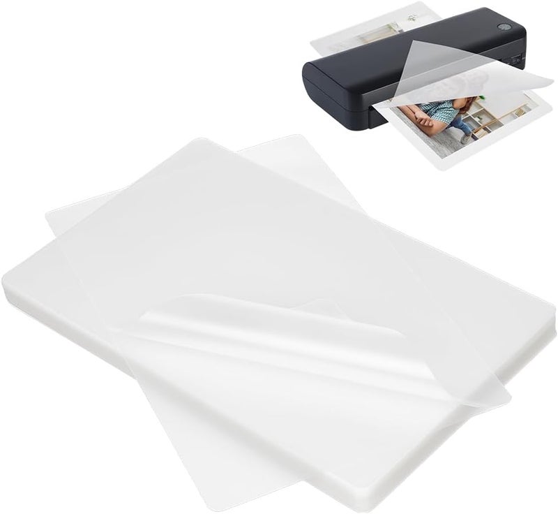 NBEADS 100Pcs Plastic Laminating Pouches, Thermal Laminating Sheets Photo Protecting Sheets for Photos and Notes, 8.46x5.28x0.004 inch - Image 1