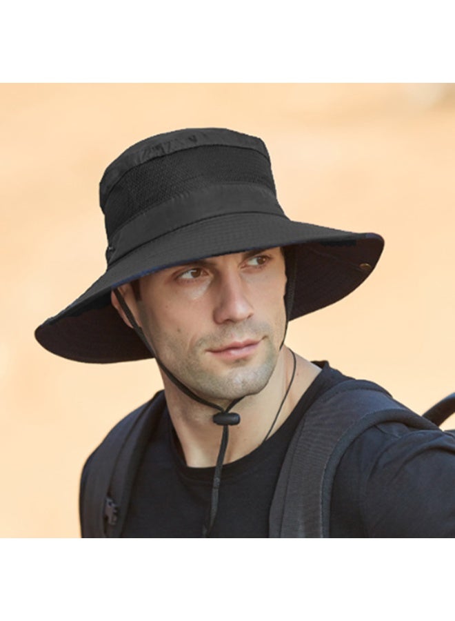 قبعة شمسية قابلة للتنفس ومقاومة للأشعة فوق البنفسجية للرجال والنساء، مناسبة للتخييم والصيد في الهواء الطلق - Image 4