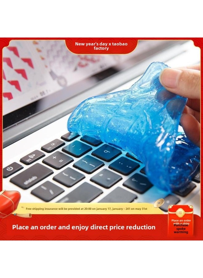 Generic - Keyboard Cleaning Mud Cleaning God Q Cleaning Soft Glue Soft Mud Computer Notebook Mechanical Wash Dust Sticky Glue Wipe Sticky-Color:Cleaning Mud 10 Bags (900g) - Image 1