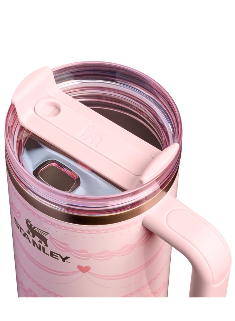 كوب Quencher H2.0 FlowState من الفولاذ المقاوم للصدأ معزول بالفراغ مع غطاء وقش للمياه والشاي المثلج أو القهوة والعصائر وأكثر من ذلك، 40 أونصة - Image 3