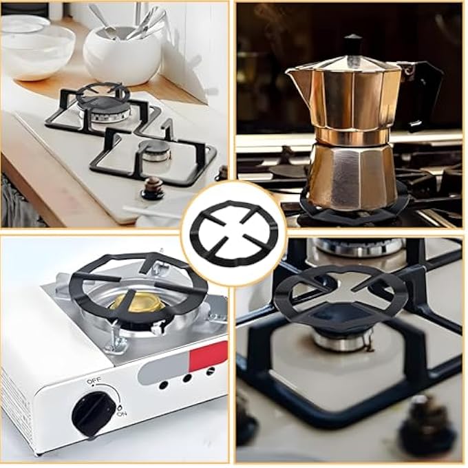 KASTWAVE Cast Iron Work StandHeavy Duty Reducer Ring Holder Base Trivet For Moka Expresso Coffee Extender For Coffee Pots Pots Pans MultiFunction Trivets Kitchen Supplies Accessories - Image 5